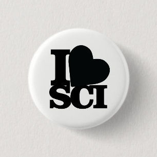 I Love Science pin