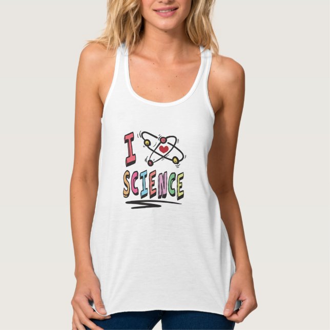 I love Science Singlet (Front)