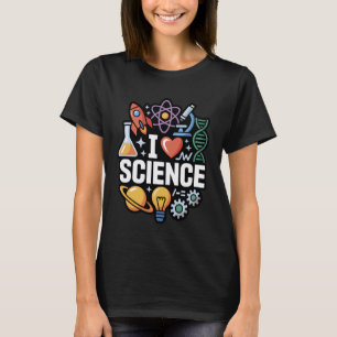 I Love Science STEM Teacher Nerd T-Shirt