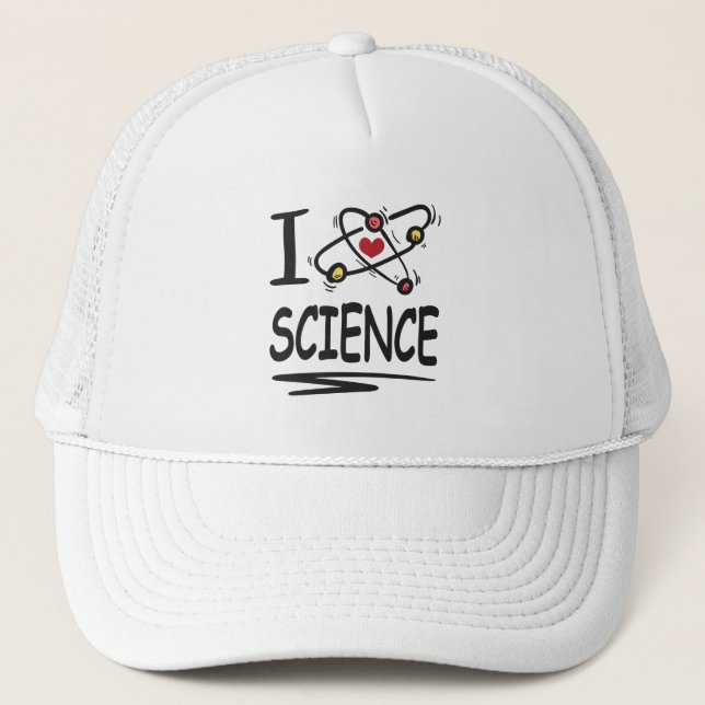 I love Science Trucker Hat (Front)