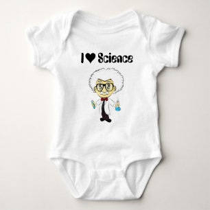 I Love Science with Scientist Baby Bodysuit
