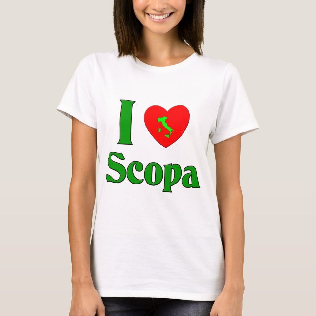 I Love Scopa T-Shirt (Front)
