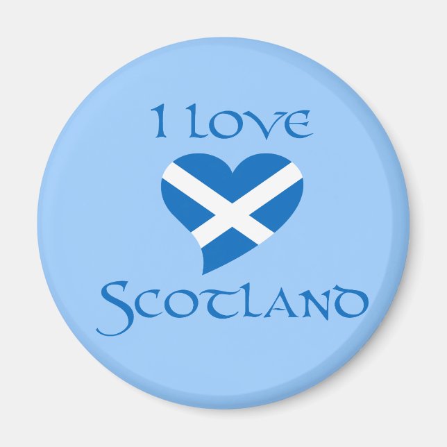 I Love Scotland Fridge Magnet (Front)