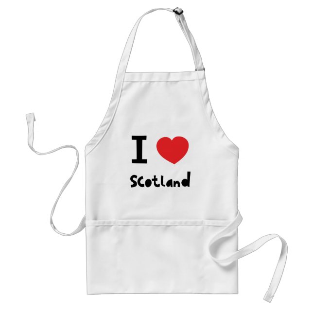 I love Scotland Standard Apron (Front)