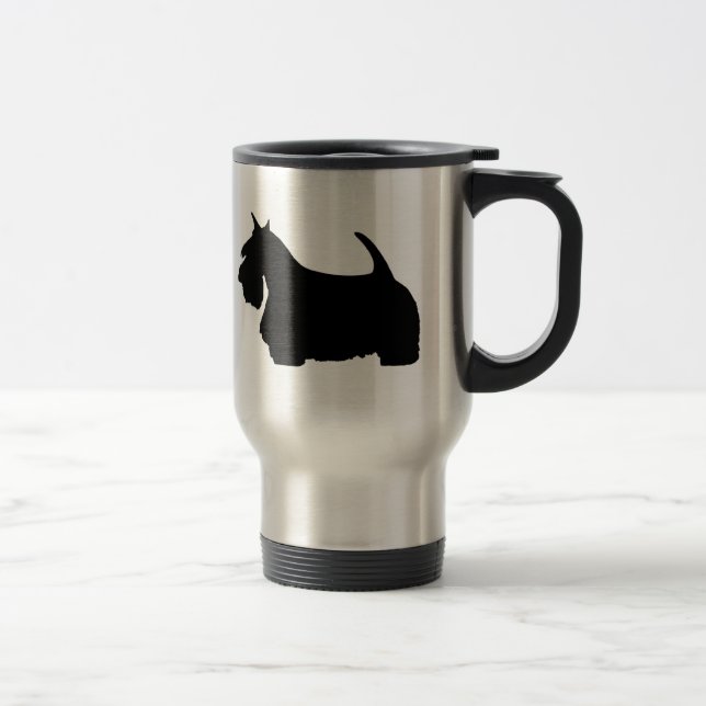 I Love Scottish Terriers Travel Mug (Right)