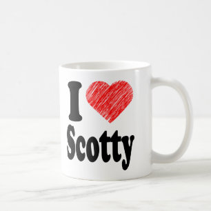 I Love Scotty Heart Art Mug