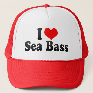 I Love Sea Bass Trucker Hat