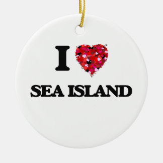 I love Sea Island Georgia Ceramic Tree Decoration