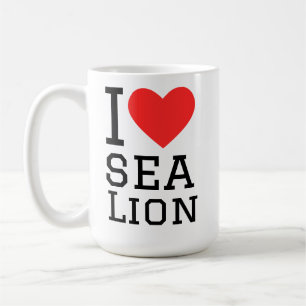 I love sea leon coffee mug