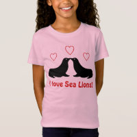 I love Sea Lions - T-shirt