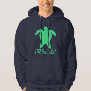 I Love Sea Turtles Hoodie