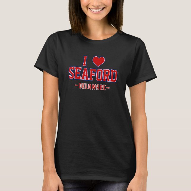 I Love Seaford Delaware T-Shirt (Front)