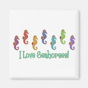 I Love Seahorses (Light Tees Only) Magnet