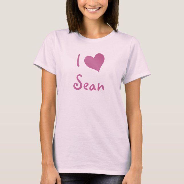 I Love Sean T-Shirt (Front)