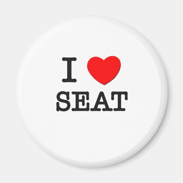 I Love Seat Magnet (Front)
