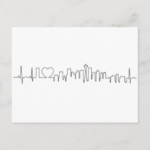 I love Seattle in a extraordinary style Postcard