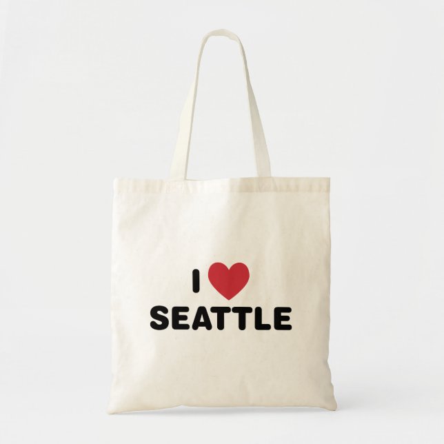 I Love Seattle Tote Bag (Front)