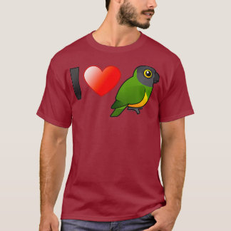 I Love Senegal Parrots Bird Lover Gift Idea from T-Shirt