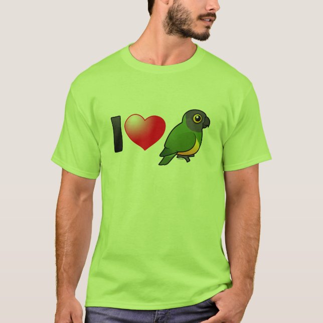 I Love Senegal Parrots T-Shirt (Front)