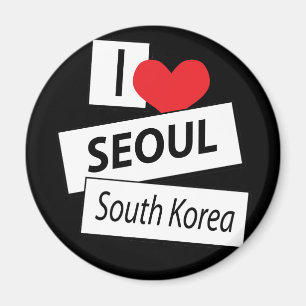 I Love Seoul South Korea Magnet