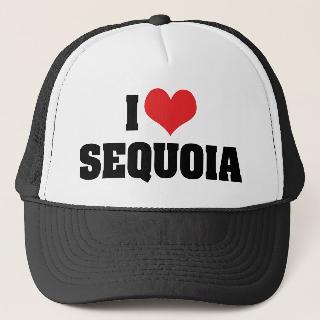 I Love Sequoia Trucker Hat (Front)