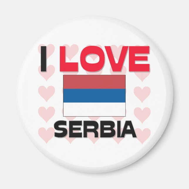 I Love Serbia Magnet (Front)