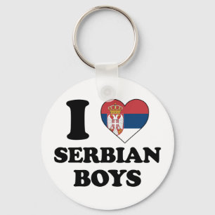 I love Serbian boys Key Ring