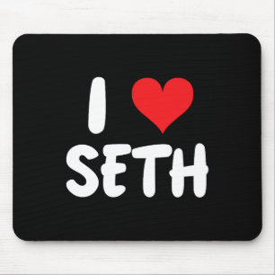 I Love Seth - Heart - Name Mouse Pad