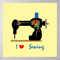 I Love Sewing Vintage Sewing Machine