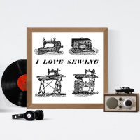 I love sewing with four vintage sewing machines