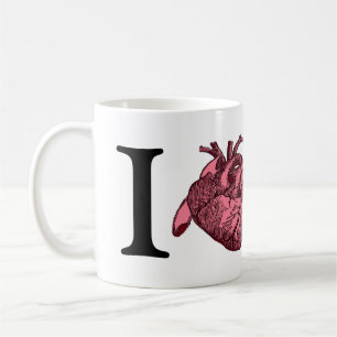 I Love SF with anatomically correct heart Coffee Mug