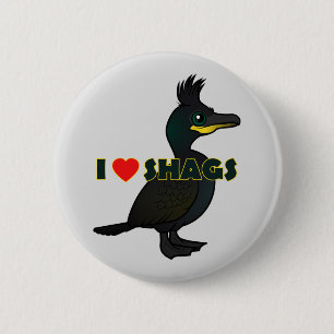 I Love Shags 6 Cm Round Badge