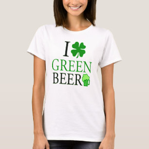 I Love "Shamrock" Green Beer St. Patrick's Day T-Shirt
