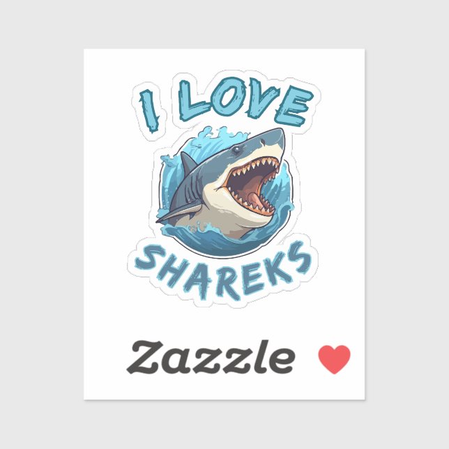 I Love Sharks Fisher (Sheet)
