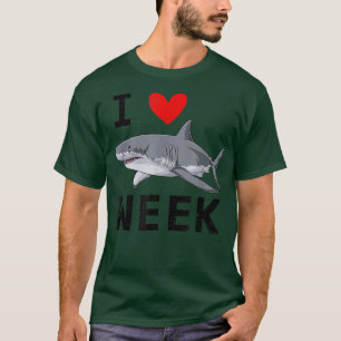 I Love Sharks Funny Shark Event Week Lovers T-Shirt