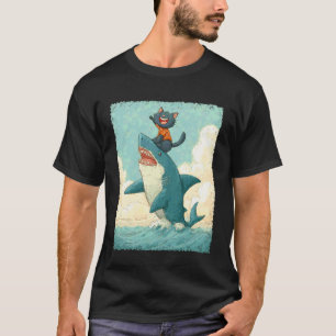 I Love Sharks I Love Cats T-Shirt