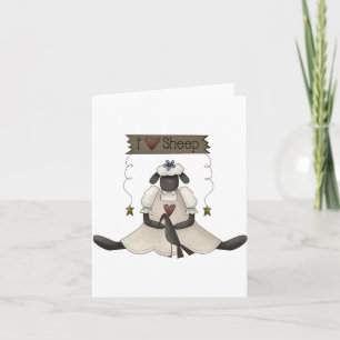 I Love Sheep Note Cards