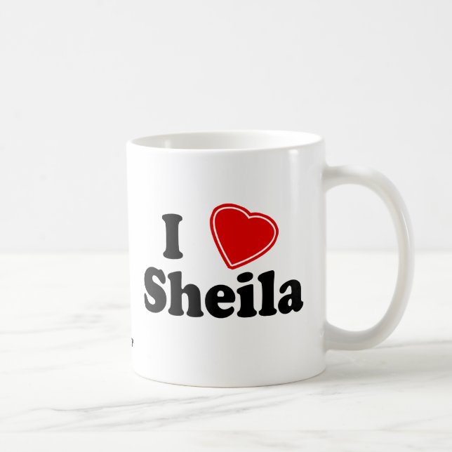 I Love Sheila Coffee Mug (Right)