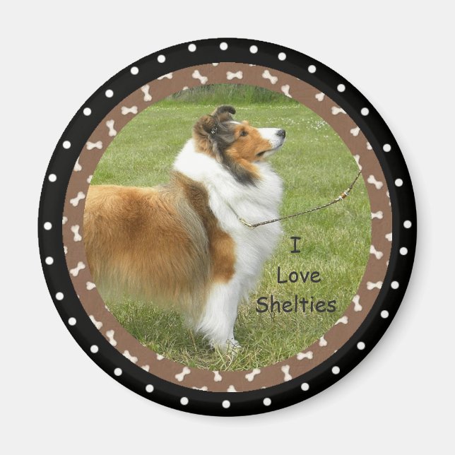 I love Sheltie Dogs Magnet (Front)
