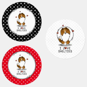 I Love Shelties (sable 2) Shetland Sheepdogs Cute