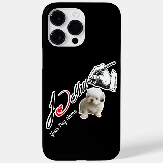 I Love Shichon Case-Mate iPhone Case (Back)