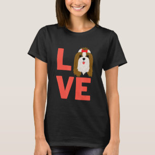 I Love Shih Tzu Dog Puppy Pet Owner And Animal T-Shirt