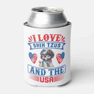 I love Shih Tzus and the USA Can Cooler