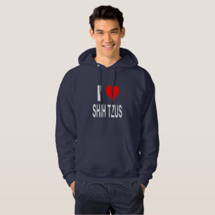 I Love Shih tzus Hoodie, Shihtzu Hoodie