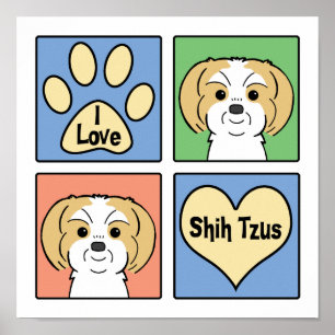 I Love Shih Tzus Poster