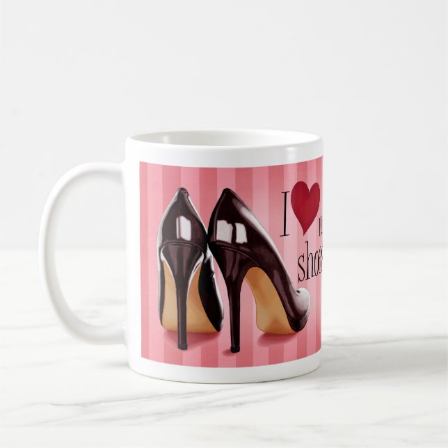 I love shoes coffee mug (Left)