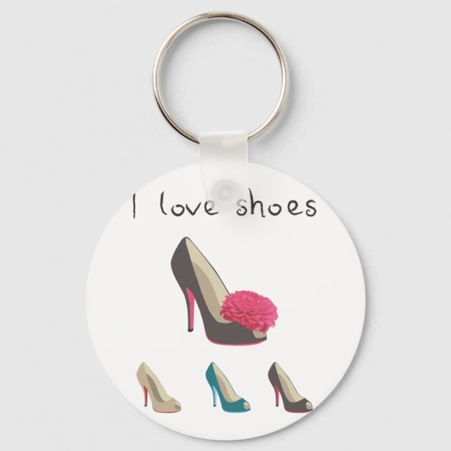 I love shoes key ring (Front)