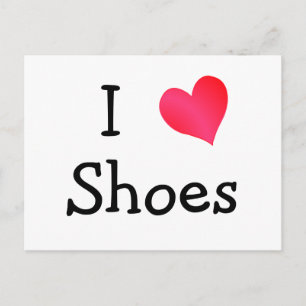 I Love Shoes Postcard