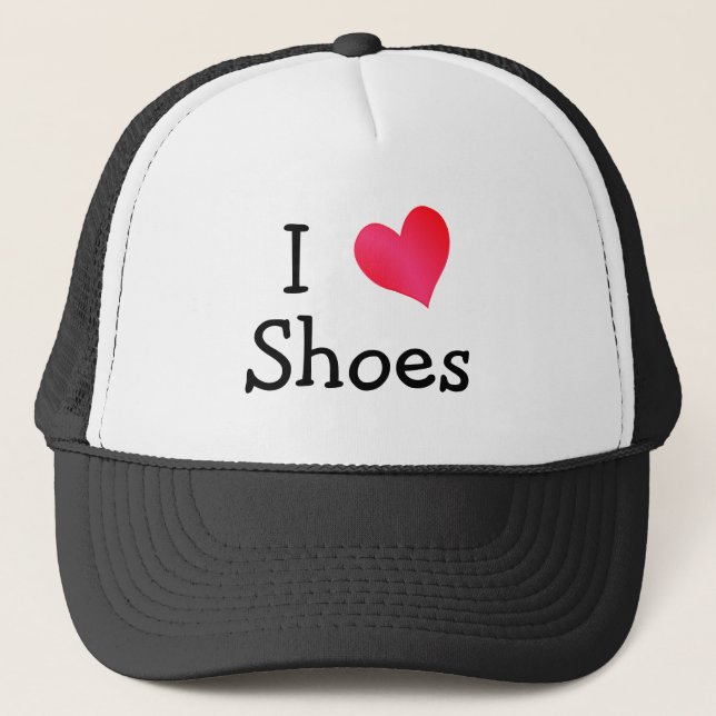 I Love Shoes Trucker Hat (Front)