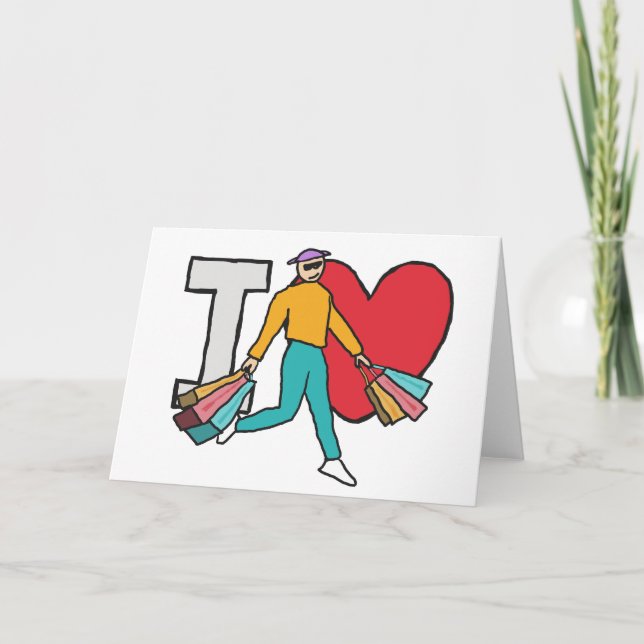 I Love Shopping Card (Front)
